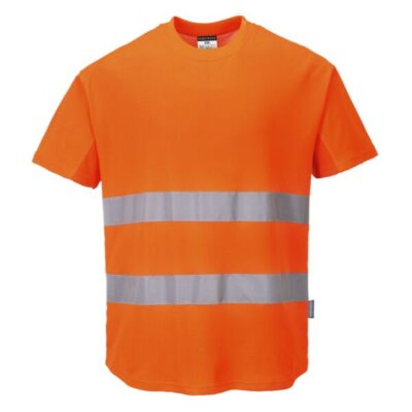 Hi-Vis Cotton Comfort Mesh Insert T-Shirt S/S  Thumbnail