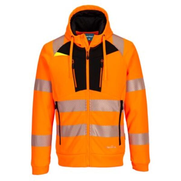 DX4 Hi-Vis Funnel Neck Zipped Sweatshirt Thumbnail